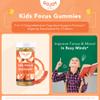GOJOY NATURALS Kids Focus Gummies - 7-in-1 Focus & Attention Supplement for Kids & Teens w/Saffron Extract, Magnesium Glycinate, L-Theanine, Inositol & More - Vegan, Gluten & Sugar-Free, Non-GMO view 2