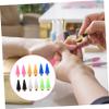 Beavorty 24pcs Nail Art Tool Replacement Wax Tips for Dotting Pen Multi-Color Easy to Install Nail Rhinestones Picker for Decoration view 3