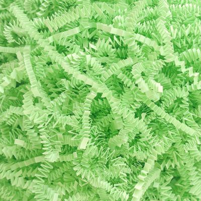 Corlcol 1LB Crinkle Cut Paper Shred Filler for Gift Box Bag and Basket On Easter Day(Light green)