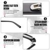 1 Pair Glasses Replacement Arms TR90 Plastic Frame Arms Flat Tooth Double Teeth and Multifunctional 3 in 1 Screwdriver for Glasses, SunglassesWidth 5mmGlossy Black view 3