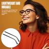 1 Pair Glasses Replacement Arms TR90 Plastic Frame Arms Flat Tooth Double Teeth and Multifunctional 3 in 1 Screwdriver for Glasses, SunglassesWidth 5mmGlossy Black view 4