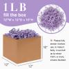 Corlcol 1LB Crinkle Cut Paper Shred Filler for Gift Box Bag and Basket On Holidays(Light Purple) view 2