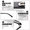 1 Pair Glasses Replacement Arms TR90 Plastic Frame Arms Flat Tooth Double Teeth and Multifunctional 3 in 1 Screwdriver for Glasses, SunglassesWidth 5mmFrosted Black view 3