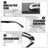 1 Pair Plastic TR90 Glasses Replacement Arms Flat Tooth Double Teeth and Multifunctional 3 in 1 Screwdriver for Glasses, SunglassesWidth 6.5mmGlossy Black view 3