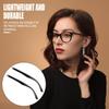 1 Pair Plastic TR90 Glasses Replacement Arms Flat Tooth Double Teeth and Multifunctional 3 in 1 Screwdriver for Glasses, SunglassesWidth 6.5mmGlossy Black view 4