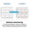 Wisesorb 5 Packs 1200 Gram Moisture Absorbers Bags for Bathrooms, Basements, Rvs, Paper Packing Premium White Granule Humidity Packets view 2