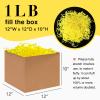Corlcol 1LB Crinkle Cut Paper Shred Filler for Gift Box Bag and Basket On Holidays(Bright Yellow) view 2