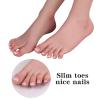 Yuewen Life-Size Silicone Female Foot Mode Touch and Look Realistic for Cosplay Jewerly Display Shoe Display Nail Practice (Left Foot, Ivory White) view 3