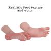 Yuewen Life-Size Silicone Female Foot Mode Touch and Look Realistic for Cosplay Jewerly Display Shoe Display Nail Practice (Left Foot, Ivory White) view 4
