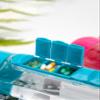 2 in 1 Pill Box Cup 7 Days Planner Travel Pill Organizer Drinking Cup Portable P Daily Pill Box Organizer with Water Bottle, Medicine Storage Box and Water Bottle Combination for Outdoor, Gym, Travel view 3
