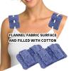 2 Pack Soft Mastectomy Pacemaker Pillow for Pacemaker Recovery Post Surgery Breast Cancer Chemo Port Chest Protector Bra Strap Pad Protector, Support Cushion Gifts for Women and Men(Blue) view 2