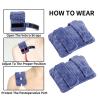 2 Pack Soft Mastectomy Pacemaker Pillow for Pacemaker Recovery Post Surgery Breast Cancer Chemo Port Chest Protector Bra Strap Pad Protector, Support Cushion Gifts for Women and Men(Blue) view 3