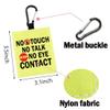 No Touch No Talk No Eye Contact Alert Hanging Patch Caution Stop Dog Alert Hanging Patches Nervous Dog (No Eye Contact -D) view 2