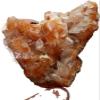 AMHIL Minerals Stones Natural Orange Apophyllite Crystal-Mineral Rehearsal-or-Crystal Stones and Crystals Quartz Crystal Stones Decoration view 2