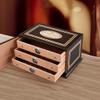 Humidors 120 Cigars Cooler Three-Tier Cigar Box Pine Cigar Box Moisturizing Cabinet Piano Paint Built-in Hygrometer Humidifier view 2