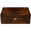 Cigar Humidor Box Walnut Finish High Gloss with Cigar Hygrometer Humidifier and Cedar Tray 1 Dividers Holds Up to 50 Cigars view 2