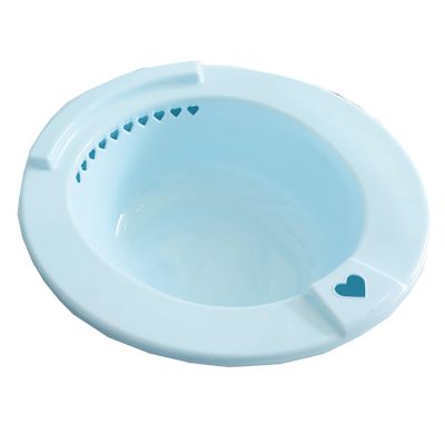 Sitz Bath for Postpartum Care Treatment, Women Men Sitz Bath for Toilet Hemorrhoids, Wider Seating Area, Soaking Basin Ues for Inflammation Treatment,Blue1,36.5x39cm
