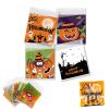 LuckyOpt 100Pcs Gift Wrapper, 3.9 * 3.9 Clear Self Sealing Cellophane Bags, Cute Halloween Bags for Trick or Treat, Party, Storing Small Things, Halloween Themed Clear Goodie Bags (Orange) view 1