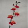 Artificial Miltoniopsis Orchid Stem Coral/Peach view 4