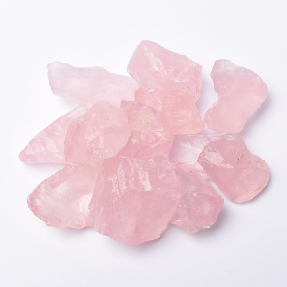 100g Natural Crystal Mineral Specimen Amethyst Rose Quartz Irregular Shape Rough Rock Mineral Stone Home Decoration,Rose Quartz,100g