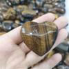 AtkitS Natural Crystal Heart Shape Tigers Eye Gemstone Reiki Healing Stone Crystal Heart Gemstone Gift 1pcs Stones and Crystals view 4