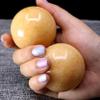 AtkitS Natural Jade Baoding Ball Fitness Handball Quartz Sphere Relaxation Hand Wrist Exercise Massage Therapy Healing view 3