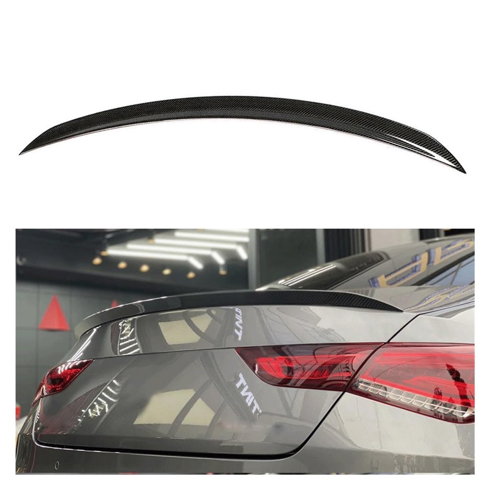 KoehLy Carbon Fiber Rear Trunk Spoiler Wing Compatible with Mercedes-Benz CLA Class C118 W118 CLA200 220d 2019 2020 Rear Trunk Boot Lip Wing