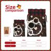 SSIMOO Coffee Collage Chic Drawstring Christmas Gift Bags,Patchwork Burlap Pull-String Bags,Reusable view 4