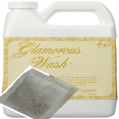 Tyler Candle Fleur De Lis Glamorous Wash 32 oz Fine Laundry Detergent w/Dryer Sachet Pouch !!
