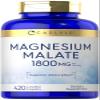 Carlyle Magnesium Malate | 1800mg | 420 Coated Caplets | Vegetarian, Non-GMO, Gluten Free Supplement view 1