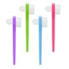 AmeriCan Goods 4Pcs Denture Dual Head Brush Cleaning Care Denture Toothbrush Every Day & Traveling Use (Blue) view 4