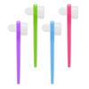 AmeriCan Goods 4Pcs Denture Dual Head Brush Cleaning Care Denture Toothbrush Every Day & Traveling Use (Pink) view 2