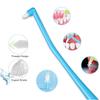 AmeriCan Goods 5/pk Dental Tufted Brush Toothbrush Specialty Trim Interspace Brush for Denture, Braces, Ideal for Pet's Tooth Detail Cleaning (Orange) view 3