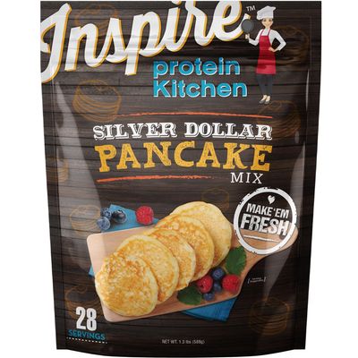 Inspire Protein Kitchen Silver Dollar Pancake Mix by Bariatric Eating (28 Servings)