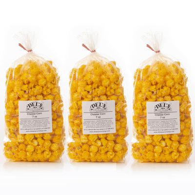 Del's Popcorn Variety Pack (Three Pack) - Gourmet Popcorn Gift Set (Cheese 3 Pack)
