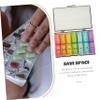 Monthly Pill Dispenser Compact Case for Travel Cute Pill Box Individual Compartments view 2