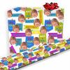 Artsadd Custom Wrapping Paper, Personalized Wrapping Paper with Your Photo Gift Paper 58 x 23 Inches Customized Birthday Christmas Valentine's Day Gifts Wrap for Husband Wife view 1