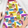 Artsadd Custom Wrapping Paper, Personalized Wrapping Paper with Your Photo Gift Paper 58 x 23 Inches Customized Birthday Christmas Valentine's Day Gifts Wrap for Husband Wife view 3