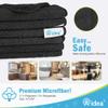AIDEA Microfiber Cleaning Cloth-8PK, Soft Microfiber Towels for Cars, Absorbent Cleaning Rags, Lint-Free Streak-Free Wash Cloths for House, Kitchen, Window(12in.x16in), Black view 2