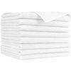 AIDEA Microfiber Cleaning Cloth-8PK, Soft Microfiber Towels for Cars, Absorbent Cleaning Rags, Lint-Free Streak-Free Wash Cloths for House, Kitchen, Window(12in.x16in), White view 1