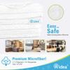 AIDEA Microfiber Cleaning Cloth-8PK, Soft Microfiber Towels for Cars, Absorbent Cleaning Rags, Lint-Free Streak-Free Wash Cloths for House, Kitchen, Window(12in.x16in), White view 2