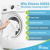 AIDEA Microfiber Cleaning Cloth-8PK, Soft Microfiber Towels for Cars, Absorbent Cleaning Rags, Lint-Free Streak-Free Wash Cloths for House, Kitchen, Window(12in.x16in), White view 3