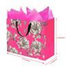 14" Large Hot Pink Gift Bags with Tissue Paper and Happy Birthday Gift Bag for Women's and Mother's Day birthday Valentine's day weddings,anniversaries Any Occasion view 3