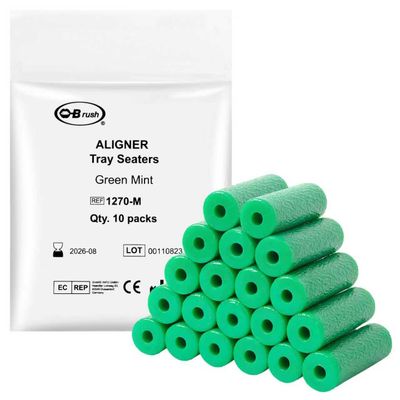 20pcs Chewie For Invisalign Aligners, Aligne Chewie For Invisible Braces, Aligners Tray Seaters Orthodontic Teeth Chompers Flavor Scented Pack Of 2 Each Pair Individually Wrapped (Mint)