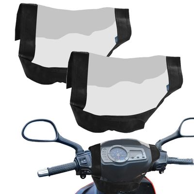 2PCS Mobility Scooter Control Panel Cover Waterproof Panel Cover Control Tiller Covers Protection Fitted Universal Mobility Scooter Accessories, Black