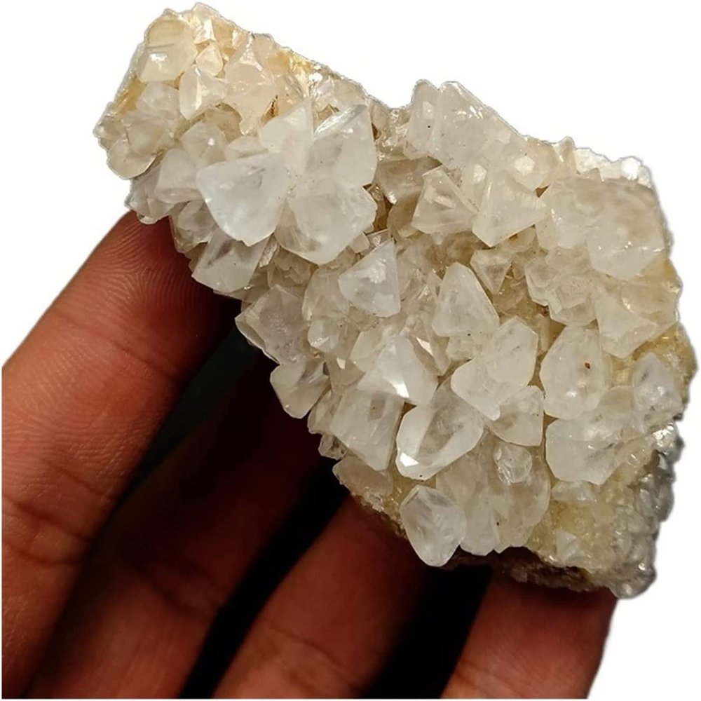 AMHIL Minerals Stones Natural Calcite Crystal Cluster Mineral Crystal Samples Stones and Crystals Healing Crystal from China Crystal Stones Decoration (Color : 89g)