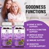 (2 Pack) Sugar Free Calcium Magnesium Zinc Gummies, Calcium Magnesium 2:1, Contains Magnesium Glycinate, Vitamin D3, Sea Moss, for Bones, Muscles, Calm Mood & Sleep Support, Vegan, 120 Gummies view 4