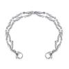 LinnaLove Stainless Steel Interchangeable Medical Alert ID Bracelet Chain for Men & Women, Hypoallergenic Replacement Chain (Tag NOT Included), Sizes 5"/6"/7" (Droplets-5 in) view 1