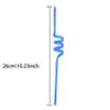 10 Pcs Spiral Colorful Plastic Straw Reusable Plastic Ice Cream Cocktail Luau Hawaiian Beach Long Drinking Straw For Cup view 2