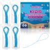 Preteen Kids Floss Threaders, Deep Clean Orthodontic Threader Floss for Braces, Bridges, and Implants 200PCS (4Pack) view 1